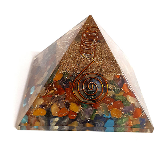 ORGONIT - ORGONITE PYRAMIDE- 7 Chakra