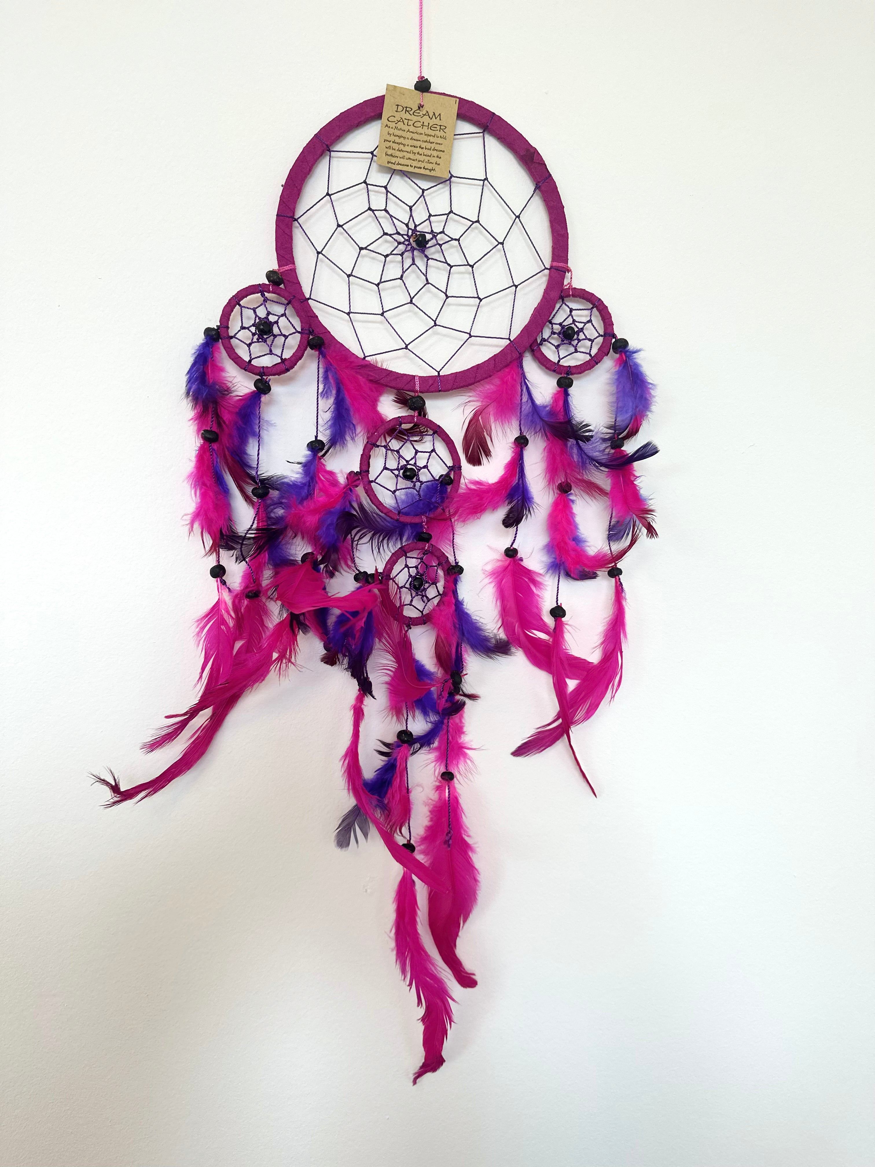 Drømmefanger - 16 cm - pink/lilla