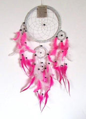 Drømmefanger - 16 cm - Hvid med pink
