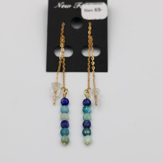 Øreringe med blandede sten