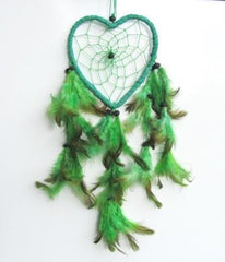 Drømmefanger - hjerte - grøn