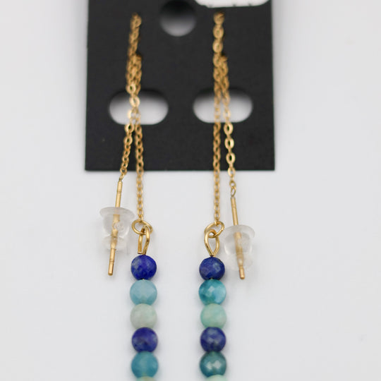 Øreringe med blandede sten