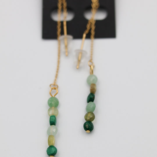 Øreringe med blandede sten