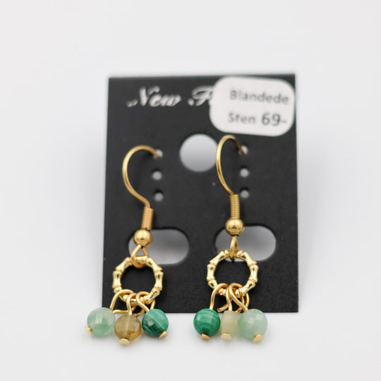 Øreringe med blandede sten